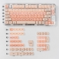 Liquid Foundation Pink / Green 104+28 Keycaps Set PBT Dye-subbed + PC Semi-transparent HOA Profile for Mechanical Keyboard